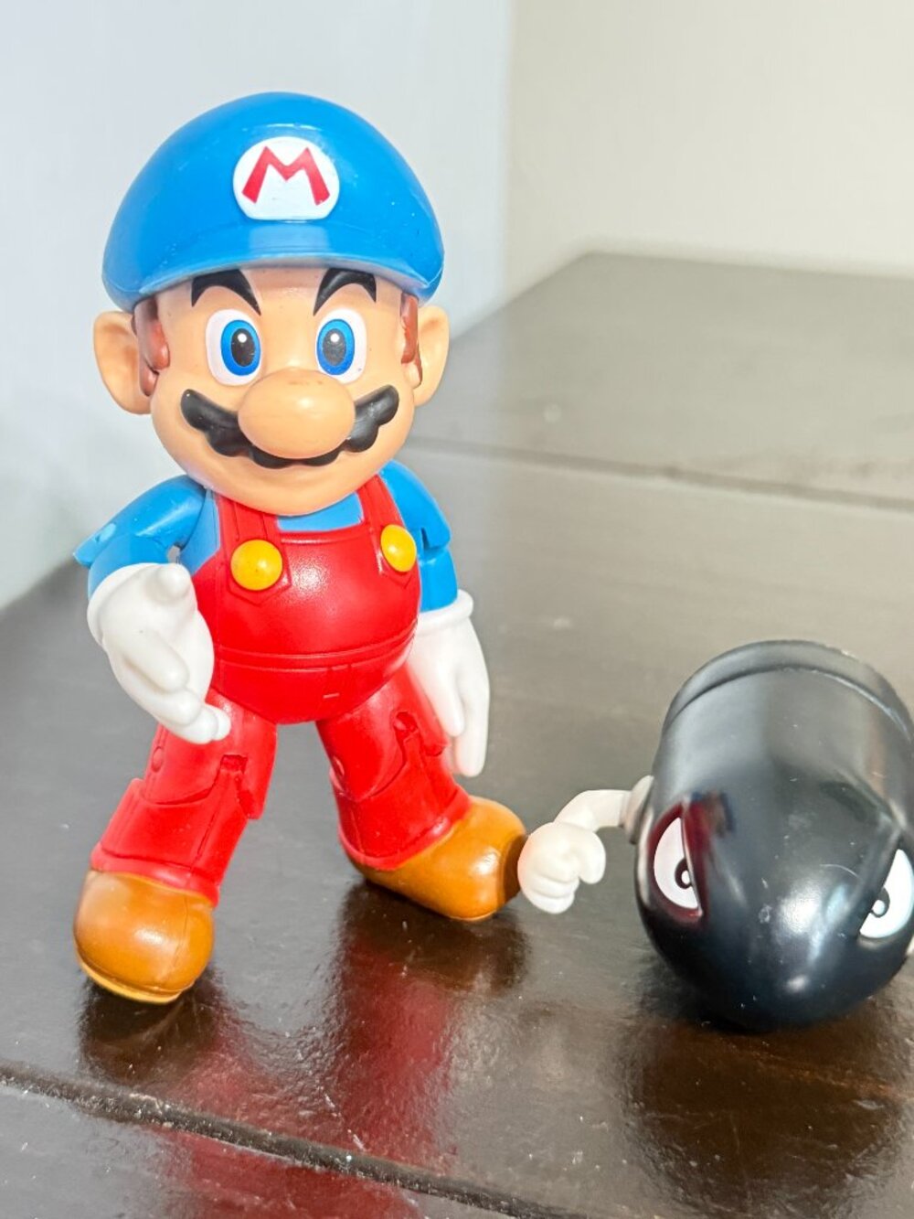 Super Mario World Of Nintendo ICE MARIO Bullet Bill 4” Figure Jakks Pacific Toy